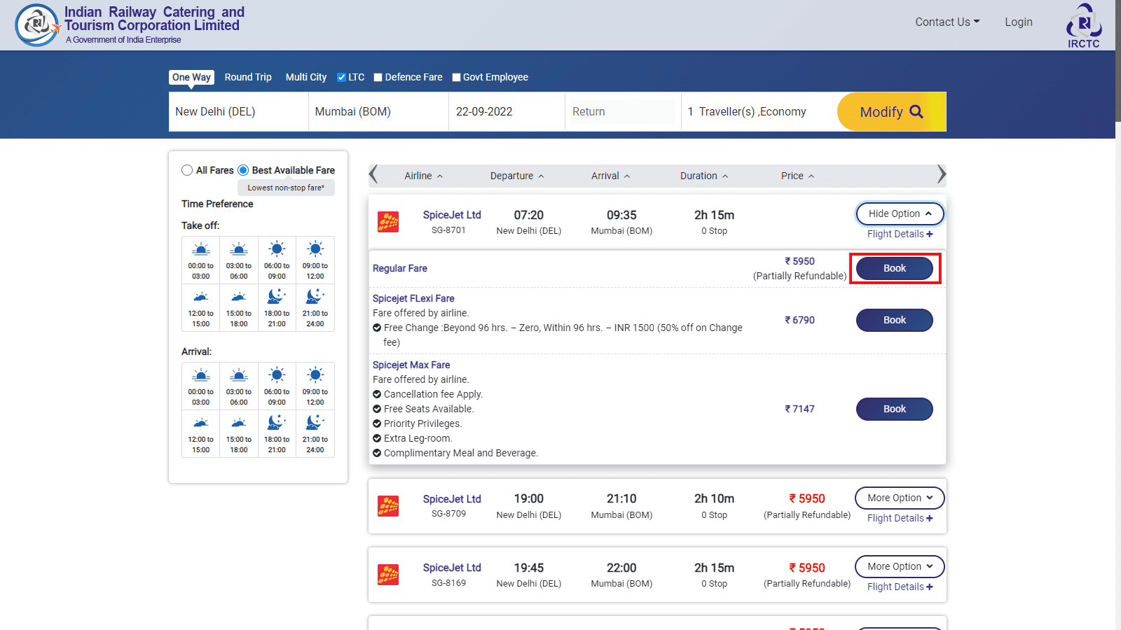 Air Ticket Booking | Book Flight Tickets | Cheap Air Fare | LTC Fare| IRCTC  AIR